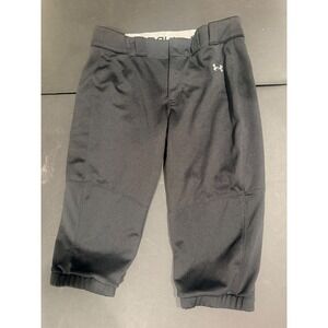 Under Armour Softball Pants Women Large Black Stretch Athletic Gorpcore